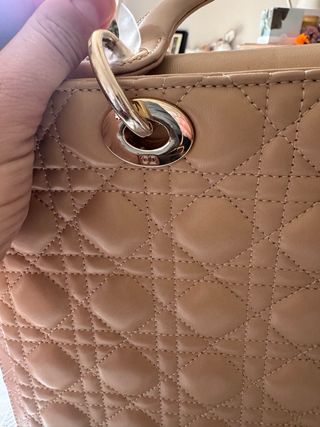 Bolso Lady Dior Grande Beige