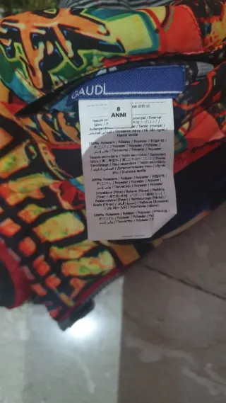 Giacca bambino fantasia colorata