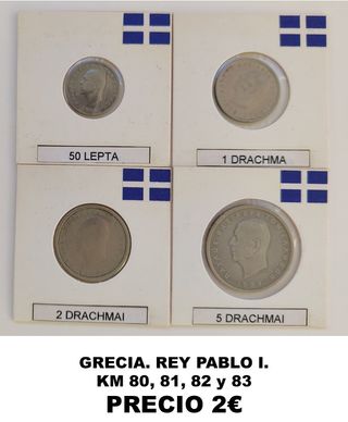 Lotes monedas Grecia.