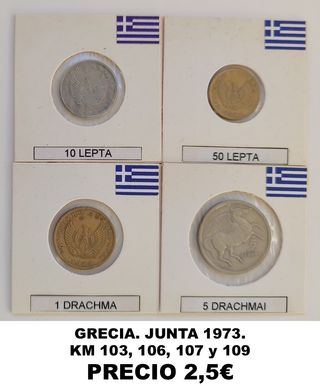 Lotes monedas Grecia.