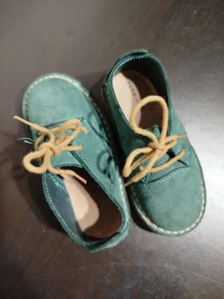 Zapatitos Zara Verde Talla 22