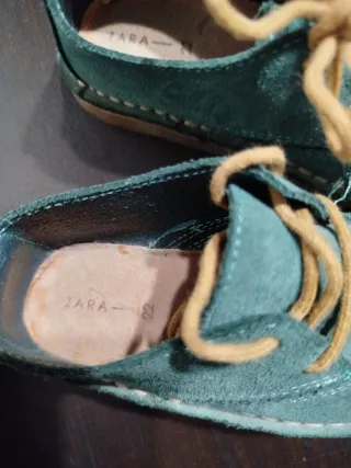 Zapatitos Zara Verde Talla 22