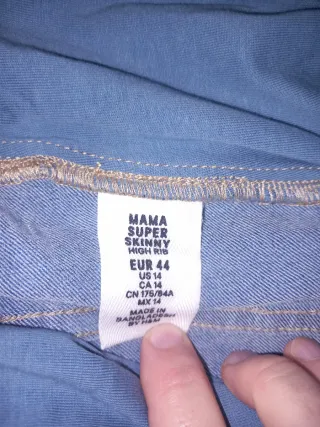 Pantalón premamá vaquero azul