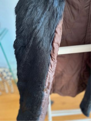 Gabardina mujer con pelo