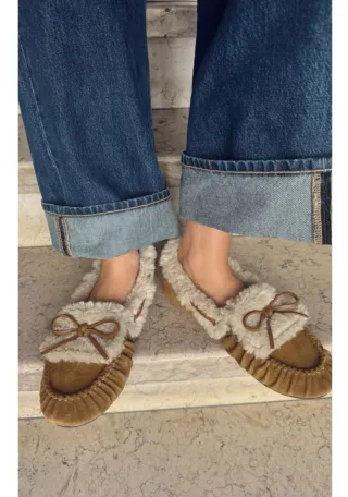 Mocasin serraje combinado