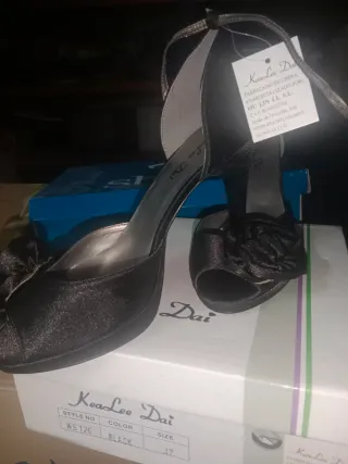 KeaLee Dai Zapatos Salón Tacón Negro Talla 37
