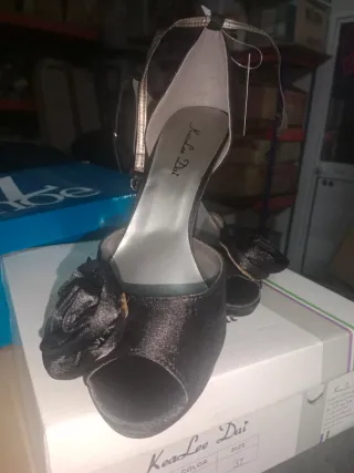 KeaLee Dai Zapatos Salón Tacón Negro Talla 37