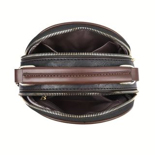 Bolso Vintage Mujer Cuero Negro Marrón