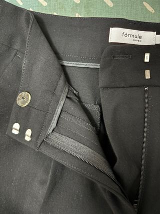 Pantalón elegante hombre negro