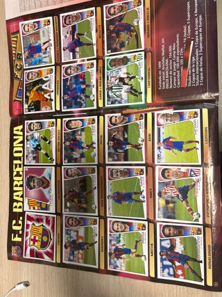 Álbum de cromos de fútbol para recuperar