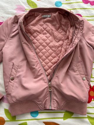 Chaqueta bomber rosa