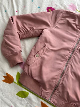 Chaqueta bomber rosa