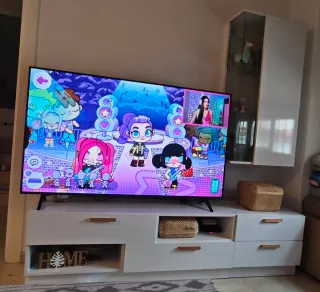 Mueble TV Blanco y Madera