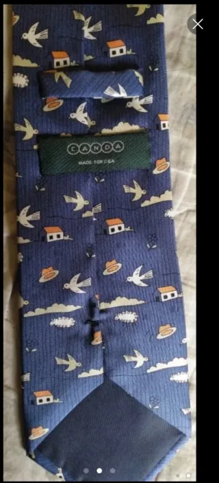 Corbata juvenil estampada