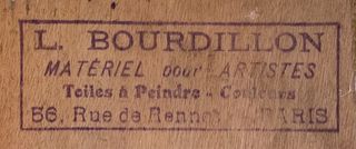 Óleo antiguo escuela francesa c. 1920