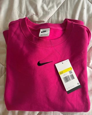 Sudadera Nike Rosa Talla S. Tallaje Grande