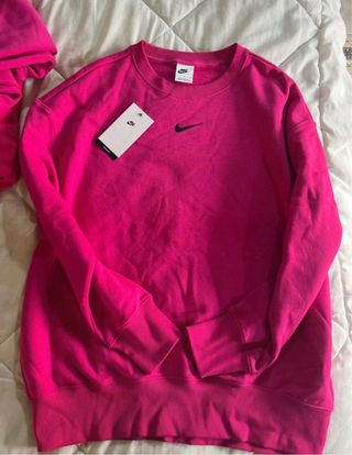 Sudadera Nike Rosa Talla S. Tallaje Grande