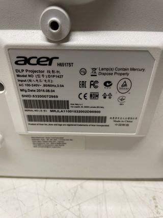 Proyector Acer H6517ST Blanco