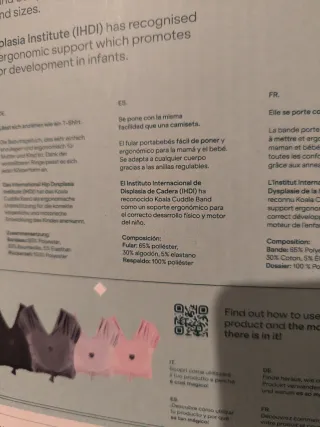 Fular portabebés Koala Cuddle Band