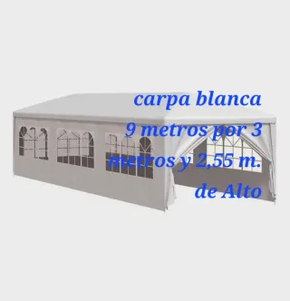 Carpa Blanca 900x300x255 cm