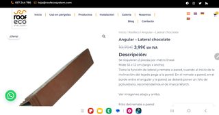 Angular Lateral Tejado, color chocolate Roofeco
