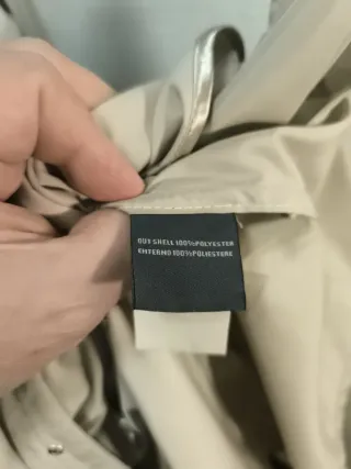 Gabardina Camomilla Beige Talla 46 Elegante