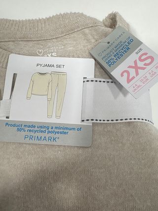 Pijama Primark 2XS (XXS) beige