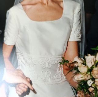 Vestido de Novia Color Crudo o Marfil Talla 38-40