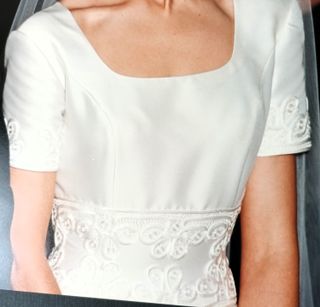 Vestido de Novia Color Crudo o Marfil Talla 38-40