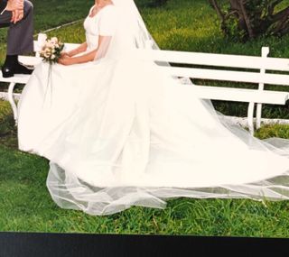 Vestido de Novia Color Crudo o Marfil Talla 38-40