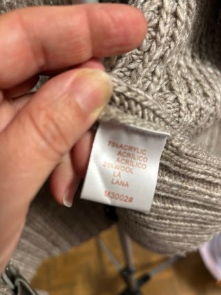 Chaqueta Chaleco Mujer Beige Talla XL