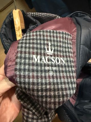 Chaqueta americana Macson cuadros