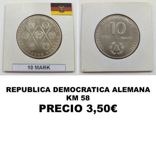 Lotes monedas República Democrática Alemana RDA