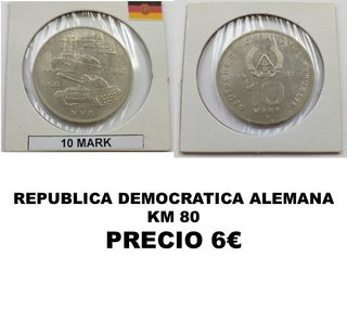 Lotes monedas República Democrática Alemana RDA