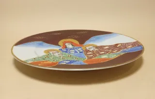 PIATTI Set 7 PORCELLANA Giapponese JAPAN dipinto