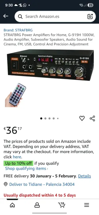 Amplificador Bluetooth G-919H Hi-Fi Karaoke