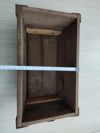 Macetero de madera rústico