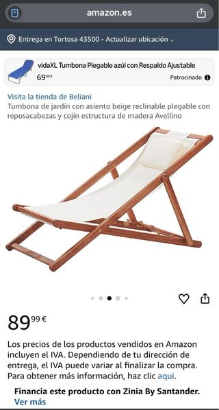 Silla de jardín o para exterior de casa