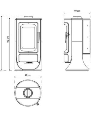 Estufa de Leña Royce Fundicion 9kW Nueva CAST1008