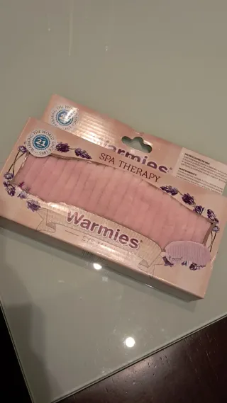 Antifaz Spa Therapy Warmies Rosa, con lavanda.