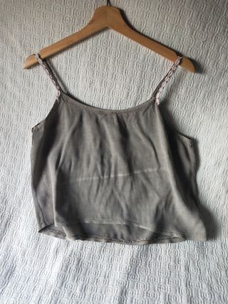 Lote 6 crop tops mujer talla M negros colores vari