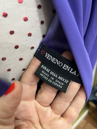 Vestido fiesta morado/ lila nuevo