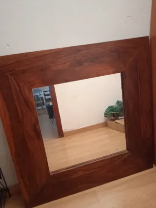 Espejo de madera