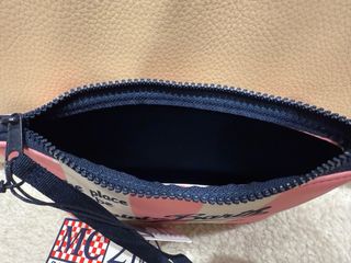 MC2 Saint Barth pochette a righe rosa e bianche