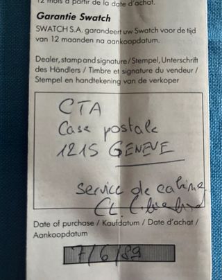 Swatch Andromeda GK 111