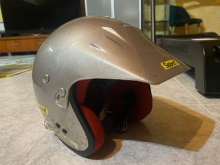 Casco Sabelt abierto plata