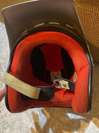 Casco Sabelt abierto plata