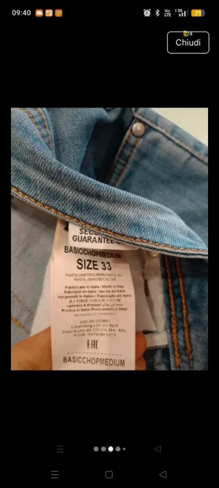 Jeans Liu Jo Uomo Blu