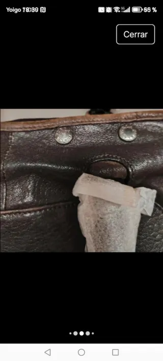 Bolso Furla Piel Marrón Negro Nuevo Con Etiquetas