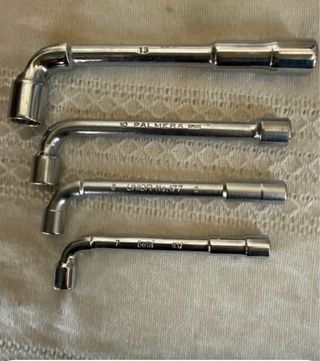 Juego 4 llaves acodadas métricas